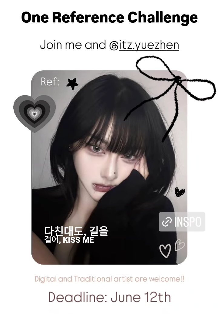 Calling all artists! Participate in our One Reference Challenge.  DM @/itz.yuezhen (IG) or me if you want to join the challenges<3 #artmoots #ArtistOnX #artshare #artchallenge