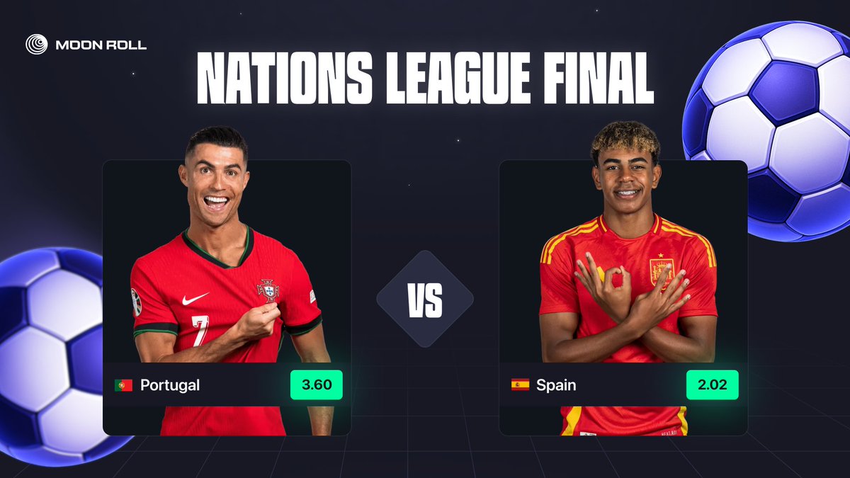 UEFA NATIONS LEAGUE FINAL🏆

Portugal🇵🇹 vs Spain🇪🇸

Who’s taking the trophy home tonight?