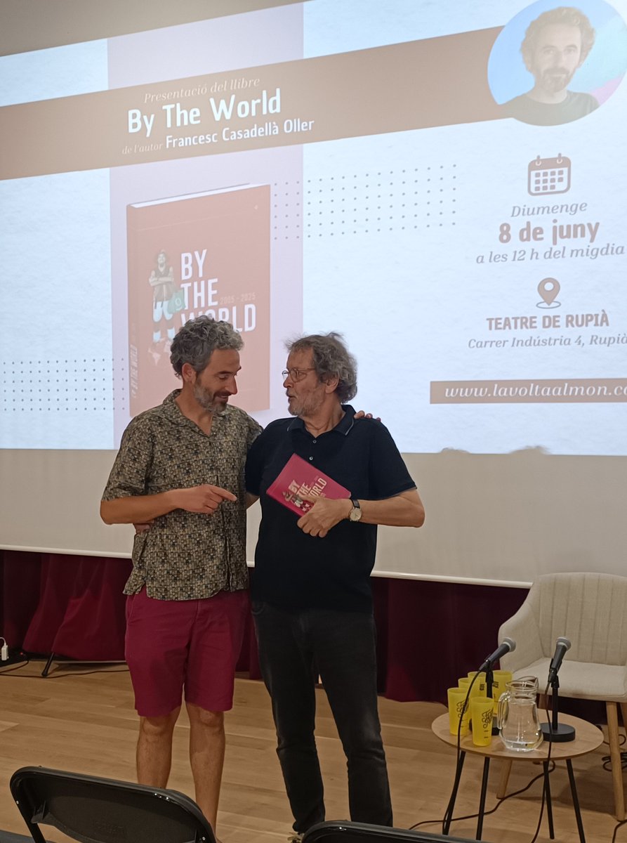 costalluis's tweet image. Presentació del llibre de l&apos;amic @F_Casadella, company de @GrupRecercaCSII @univgirona @CComunicacioUdG, on recull la intensa i apassionant experiència de tot un any voltant pel món i les seves dificultats, al retornar, per adaptar-se a les rutines i convencionalismes socials
