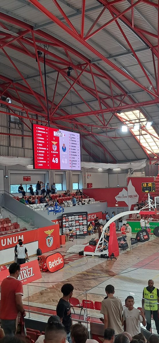 Ao intervalo, o <a href="/SLBenfica/">SL Benfica</a> vence o <a href="/FCPorto/">FC Porto</a> pela margem mínima