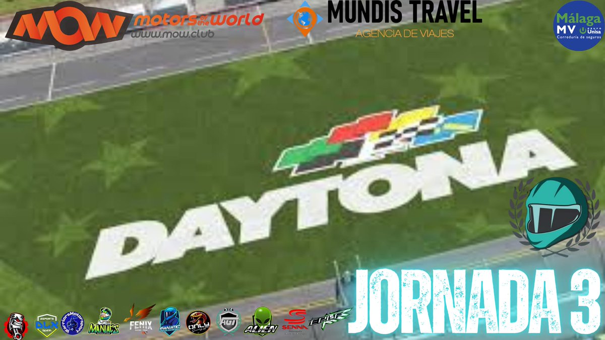 🏁Hoy es día de carrera🏁
🏆 | AGT CHAMPIONSHIP 
🏎️ GT1
📆 8/6/25
⏰ 21:30h
📍 Daytona
🏁 Jornada 2
👤 Host: AGT_OSCAR
🎙️ Cabina: AGT_Kenzaburo <a href="/Kenzaburo_GT/">Juanjo Gianna</a> 
➡️ Patrocinadores:
- <a href="/MotorsWorld/">mow.club</a> 
- #mundistravel
- #Málagamv
🖥 Twitch: AGTCHAMPIONSHIP