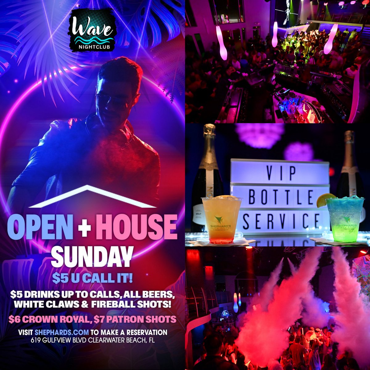 Sundays are OPEN + HOUSE! <a href="/VJKiddLeow/">Kidd Leow</a> mixing, doors 10PM, and NO COVER! 

Reserve your VIP bottle 🍾 service table here: bit.ly/TheWaveVIP