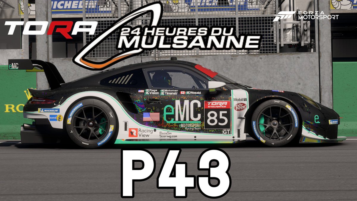 After falling to p74 after the first 5 stints, the team managed an excellent recovery drive to bring it home in p43 provisionally. Our drivers gave it their all for the entire 24 hours, in spite of a DC and multiple instances of damage. Cheers to the team!
<a href="/TheReal_TORA/">TORA</a>