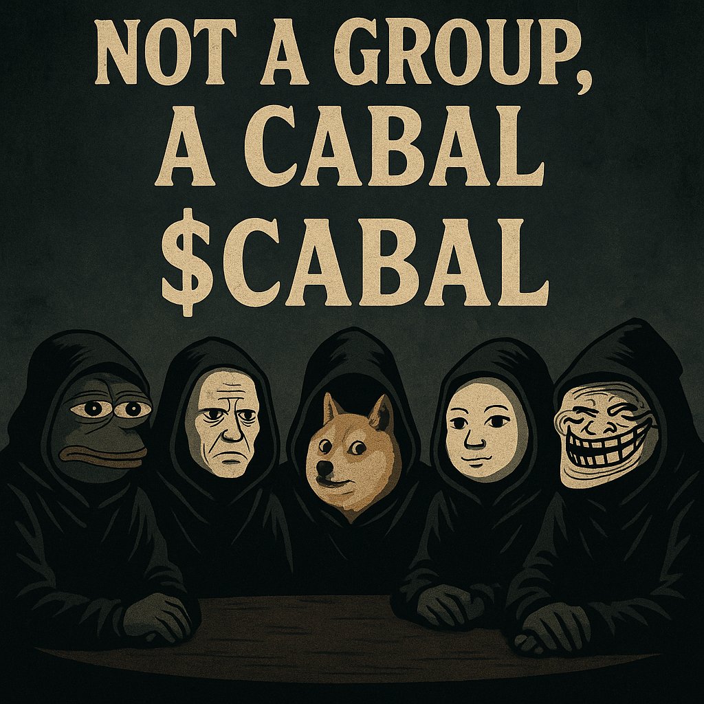 SolSawarim's tweet photo. Not a group, a $CABAL https://t.co/tum8egFnB8