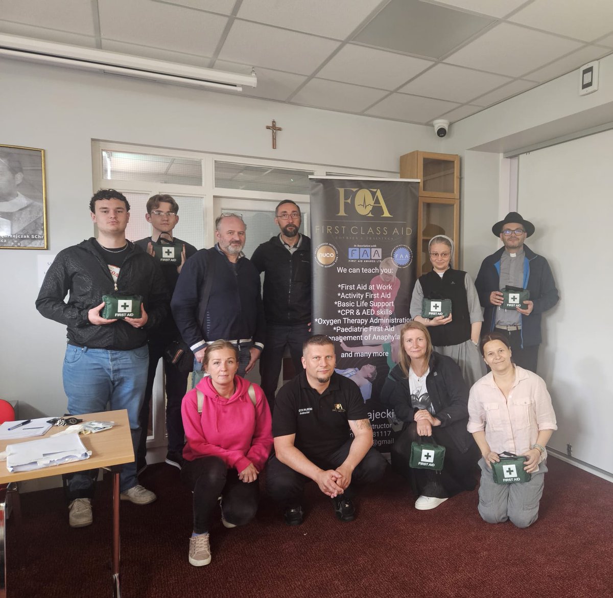 W ostatni weekend na parafii odbyły się kurs pierwszej pomocy, który przygotowuje naszych parafian, stewardów do udzielania pierwszej pomocy.