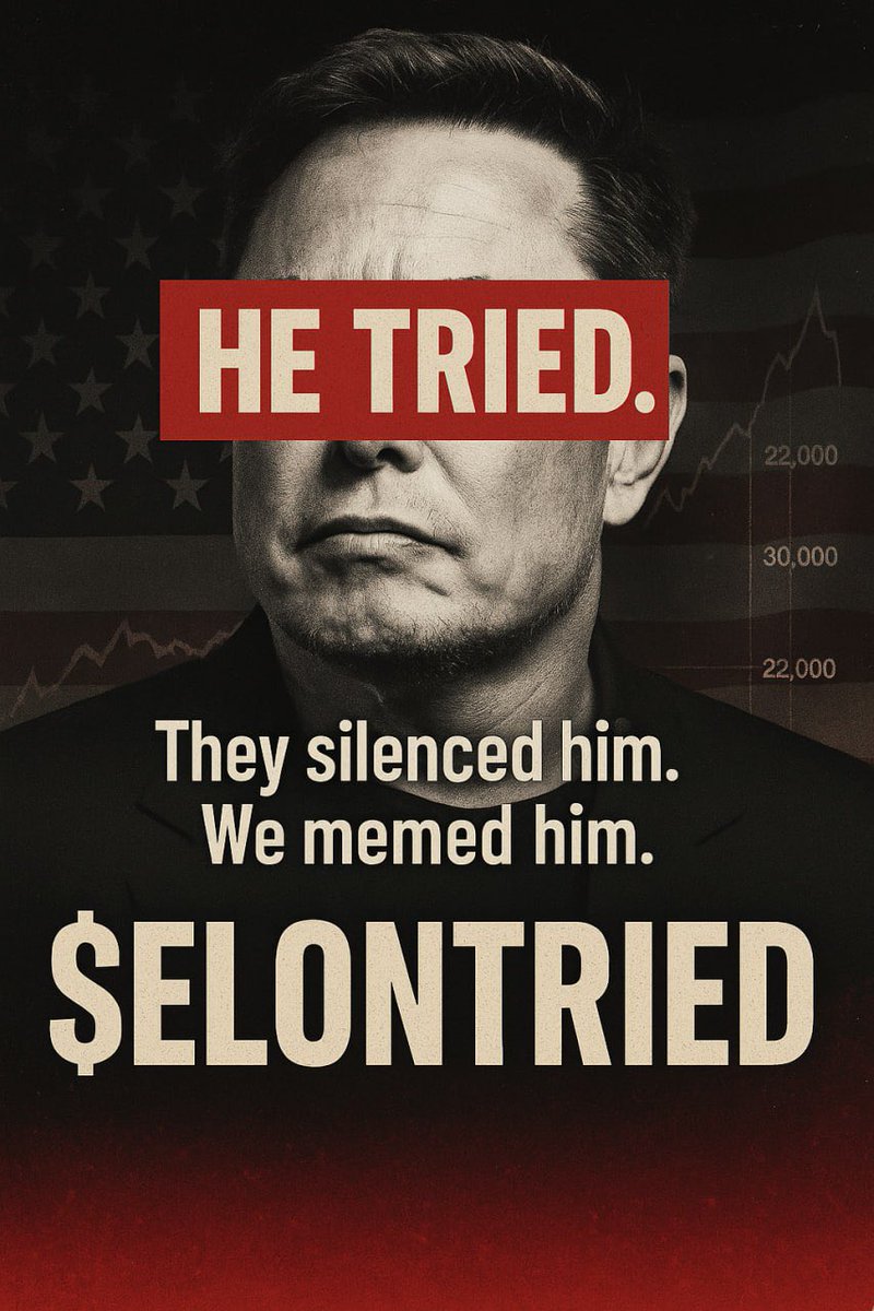laseronx's tweet photo. @MarioNawfal You talking about $ElonTried? He tried to save America.
We tried to save the memes.
Now we save our bags.
$ElonTried #ElonTried 🚀📈

86xRHDtc3dSQQzoRmzyTtebN9BQYyqXBiAua4ZRYpump https://t.co/9YAhTrtIrh