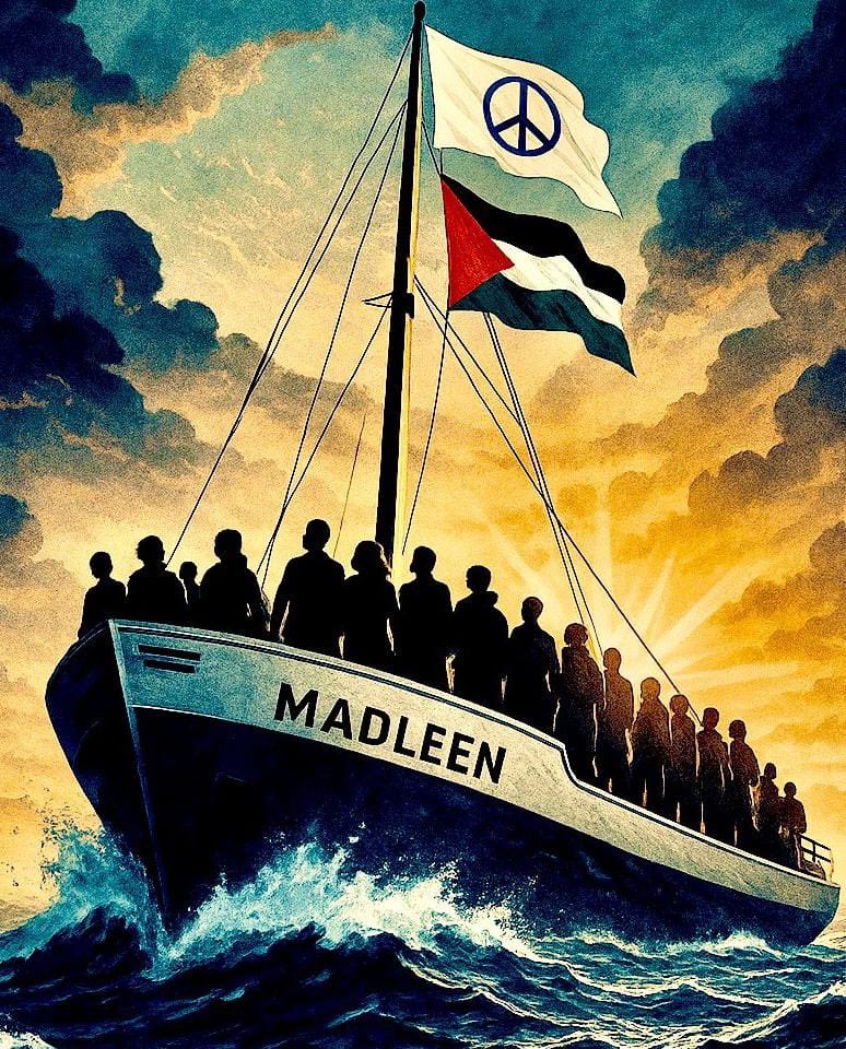 turankislakci's tweet photo. İnsanlık vicdanı Nuh’un modern gemisi Madleen’de Gazze yürüyor… Sen de o gemiye tweetle destek ol…

#MadleenToGaza
#AllEyesOnMadleen
#WeAreMadleen
#MadleenHedefte https://t.co/xVbFguYx0P