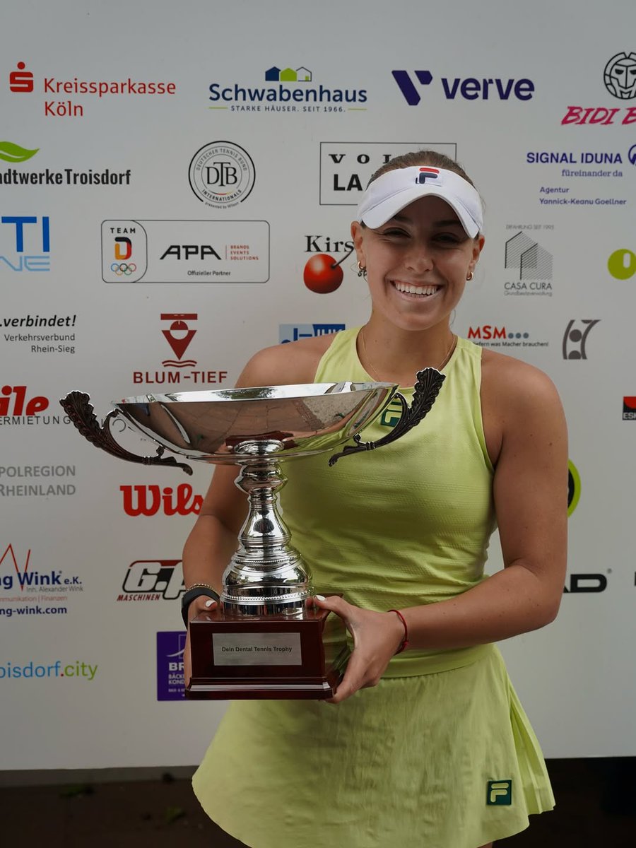 Parsa_Nemati's tweet image. 🇺🇸 championship weekend recap 🏆
🥇 Alexis Blokhina (@StanfordWTennis '24) wins first pro singles title at the W50 🇩🇪 Troisdorf (as a qualifier ‼️)
🥇 Max McKennon (@SunDevilMTennis '24) wins second pro singles title at the M15 🇹🇷 Kayseri (without dropping a set all week 👏)