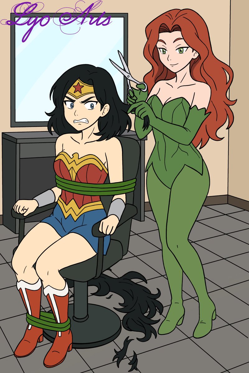 Wonder Woman’s Bad Hair Day 

I found my old favorite drawing in my sketchbook and decided to redraw it! 🌿✂️ In this scene, Poison Ivy is forcing Wonder Woman into an unwanted haircut 😳💇‍♀️ Had a lot of fun redrawing it. 

#WonderWoman #PoisonIvy #FanArt #DCComics #Haircut