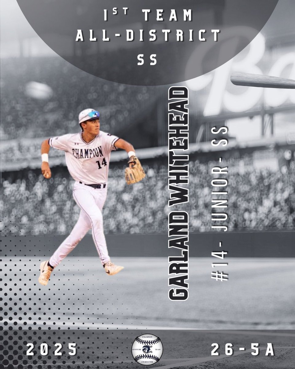 Champion Charger Baseball (@chargerbsb) on Twitter photo Congratulations to the Champion Chargers who received 1st Team All-District 26-5A honors!
<a href="/Ajgrizzaffi20/">Angelo “AJ” Grizzaffi Jr</a> 1st Team - P
<a href="/GPWhitehead26/">Garland Whitehead</a> 1st Team- SS Congratulations to the Champion Chargers who received 1st Team All-District 26-5A honors!
<a href="/Ajgrizzaffi20/">Angelo “AJ” Grizzaffi Jr</a> 1st Team - P
<a href="/GPWhitehead26/">Garland Whitehead</a> 1st Team- SS