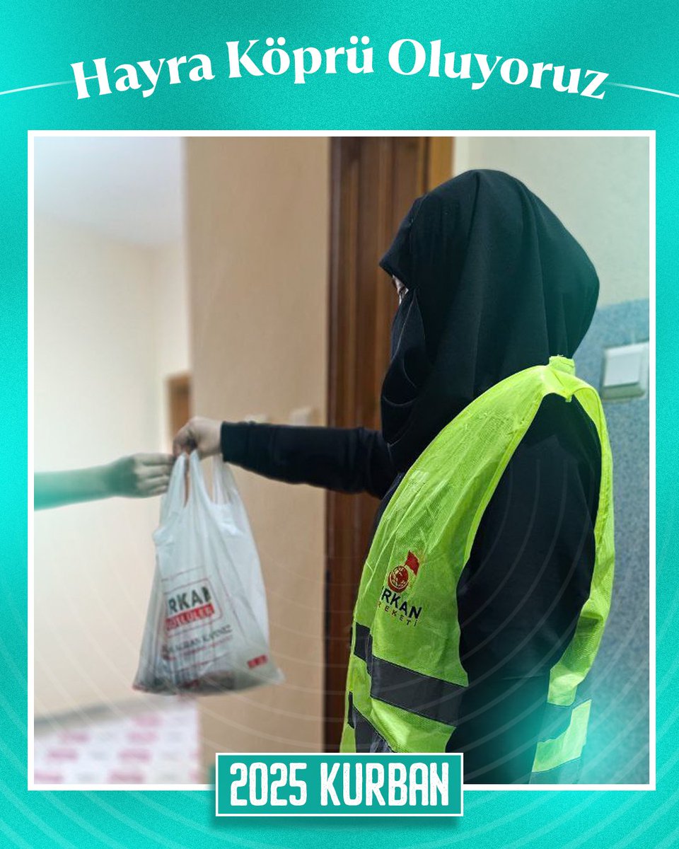 Hayra Köprü Olmaya Devam Ediyoruz! 

Furkan Hareketi olarak yardımlarınızı Türkiye'nin birçok şehrinde ihtiyaç sahiplerine ulaştırıyoruz. 

• 2025 Kurban | Bayramın 3. Günü 

#KurbanBayrami