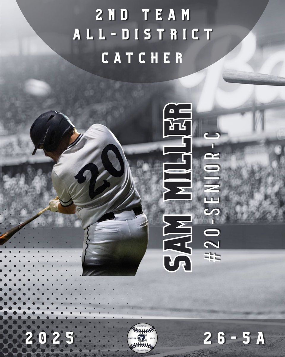Champion Charger Baseball (@chargerbsb) on Twitter photo Congratulations to the Champion Chargers who received 2nd Team All-District 26-5A honors!
<a href="/Smith3Sawyer/">Sawyer Smith</a> - 2nd Team P
<a href="/Sammiller2025/">Samuel Miller</a> - 2nd Team C Congratulations to the Champion Chargers who received 2nd Team All-District 26-5A honors!
<a href="/Smith3Sawyer/">Sawyer Smith</a> - 2nd Team P
<a href="/Sammiller2025/">Samuel Miller</a> - 2nd Team C