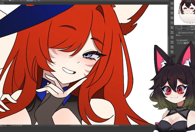 En stream trabajando en comisiones!