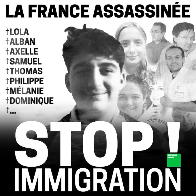 VisethonorJuvat's tweet photo. Je m'appelle Benoit, j'ai 17 ans, assassiné par un faux migrants OQTF.
Nous appelons tous, #Lola #Alban, #Axelle, #Samuel, #Philippe, #Thomas, Mélanie, #Dominique, #Enzo, #Fabienne. 
Il y a encore plus de nom pour ces innocentes victimes, mais combien faut-il pour se réveiller ? 
Nos élus de gauche comme droite sont coupables de ces assassinats, ils ne sont pas des faits divers, Monsieur Le President @EmmanuelMacron .
