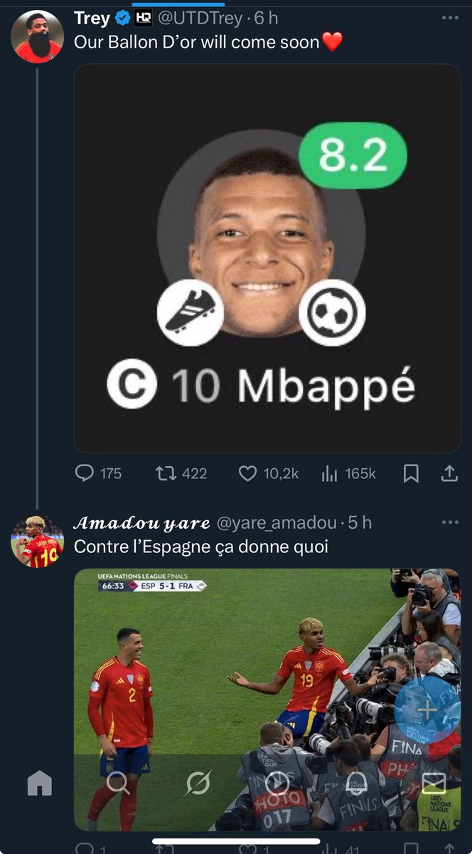 JsuiEn40N's tweet photo. @yare_amadou @ActuFoot_ Bah tu fais la même mdrrrrr sale clown 🤡 https://t.co/XwuJbEHvSu