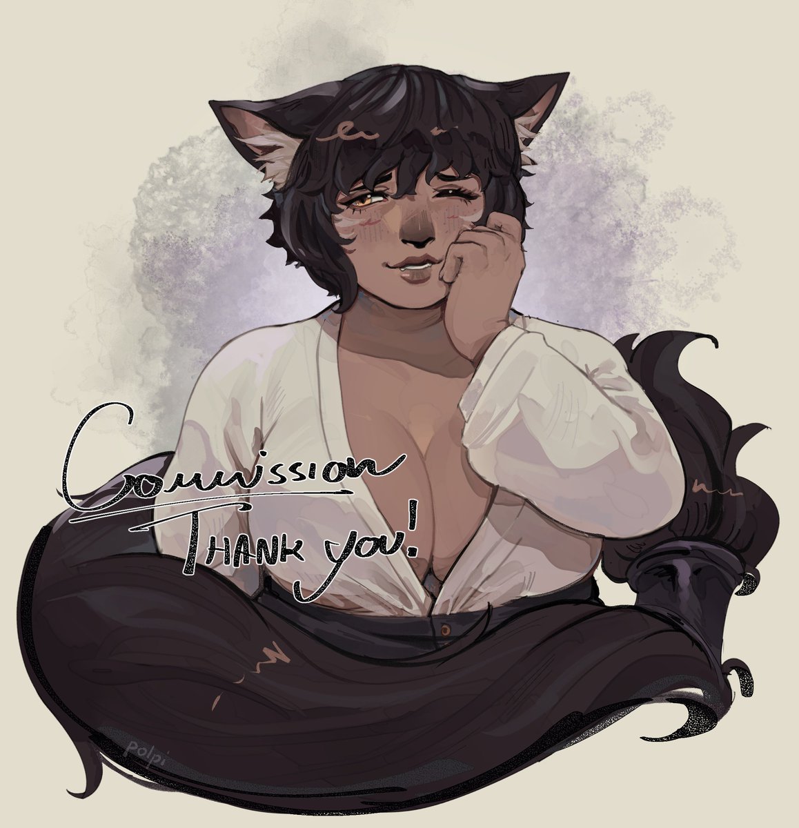 polpees's tweet image. portrait skeb for @ShukiTanuki !! &amp;lt;3