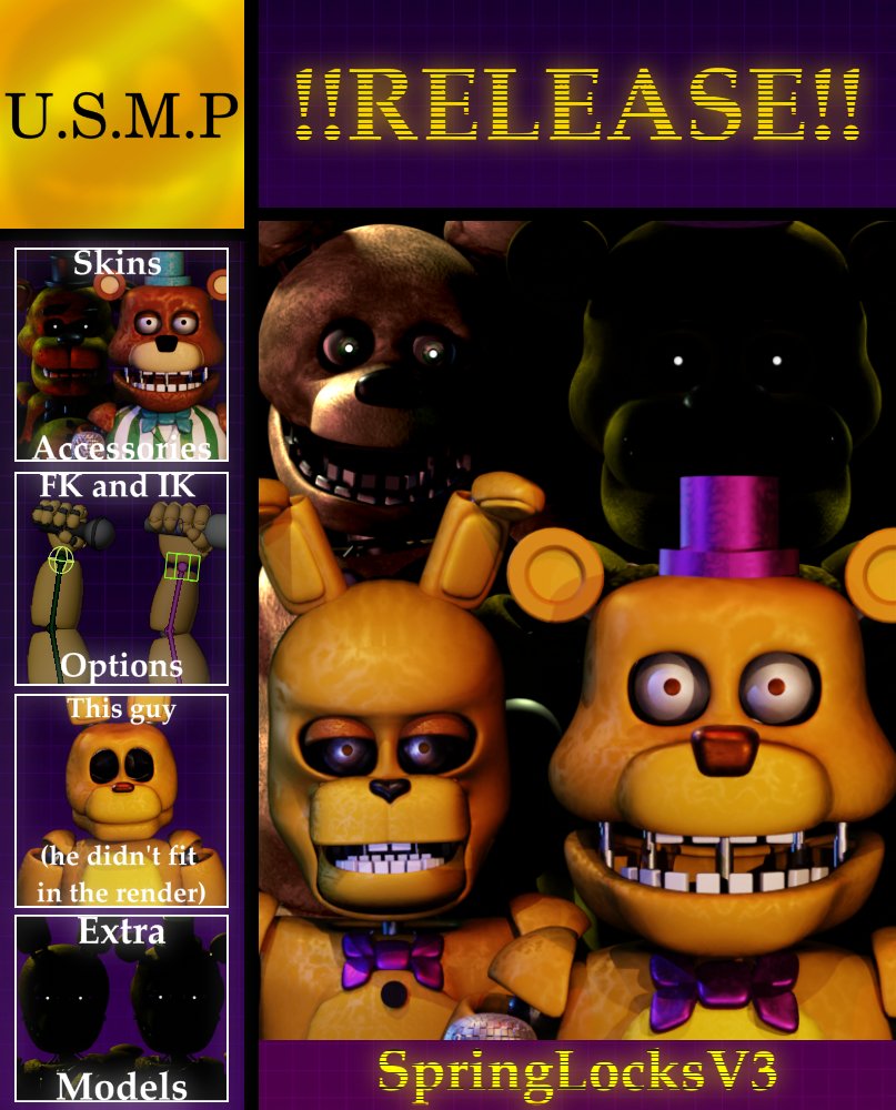 SpringLocksPack's tweet photo. SpringlocksV3 Model Pack🎉RELEASE🎉

[Blender3.6]

Rules and Download Link in the thread 🧵

[#Fnaf #fivenightsatfreddys #fnaf3d #fnafblender #b3d #blender3d #blender #fnafmodels #fnafart #Fnaf4 #fnafminigames #fredbear #springbonnie #blenderfnaf #fnaffanart #Release #3D] https://t.co/mFAh1dpm40