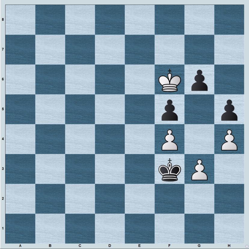 Basic, but important pawn endgame trick! 
White to play and win!