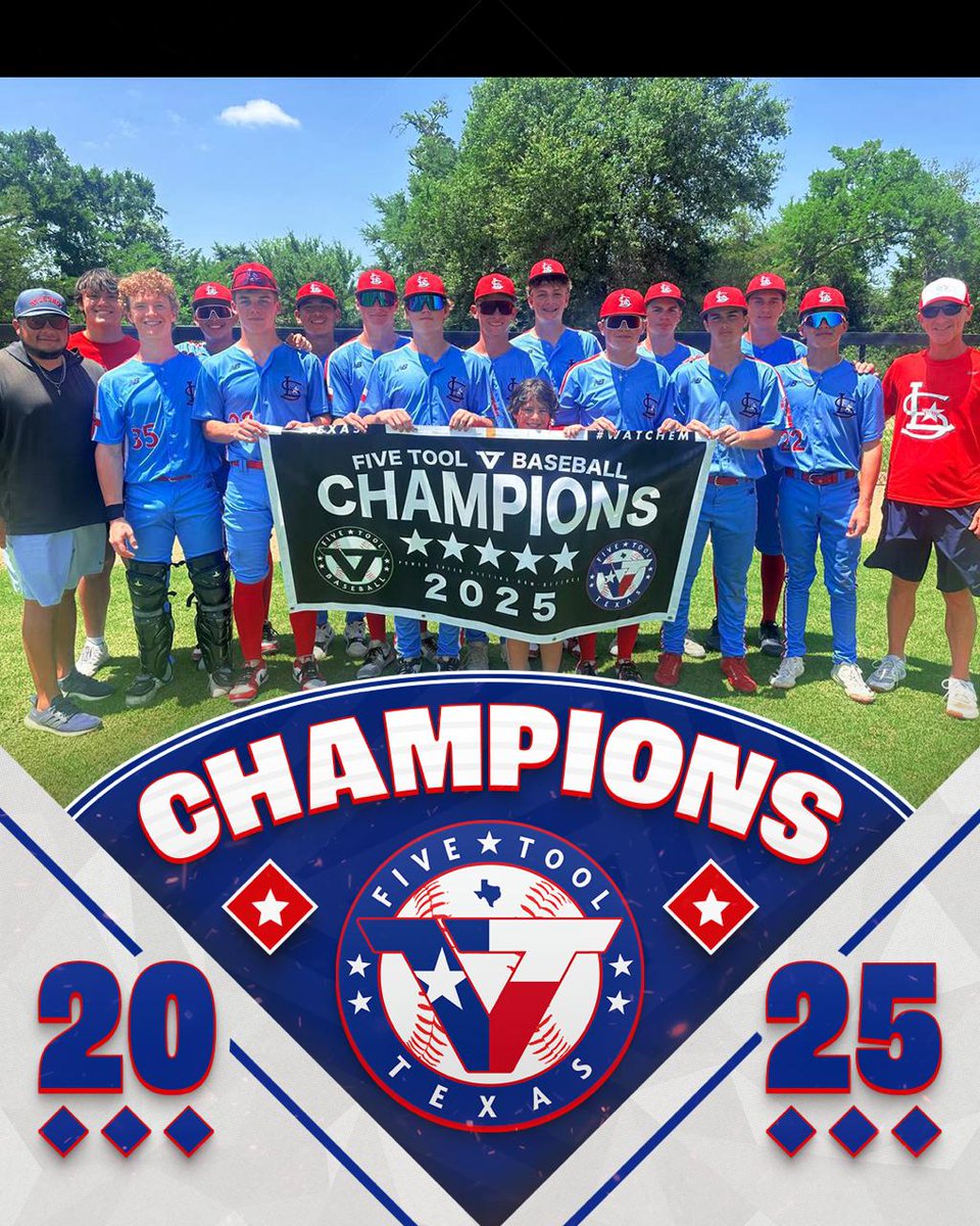 ✭Five Tool Texas✭ (@fivetooltexas) on Twitter photo 🏆Champions🏆
Congrats to <a href="/LonestarBSBclub/">LonestarBaseballClub</a> National 2028 on winning the 16U division of the <a href="/FiveTool/">Five Tool Baseball</a> Club Championship!
#WatchEm 🏆Champions🏆
Congrats to <a href="/LonestarBSBclub/">LonestarBaseballClub</a> National 2028 on winning the 16U division of the <a href="/FiveTool/">Five Tool Baseball</a> Club Championship!
#WatchEm