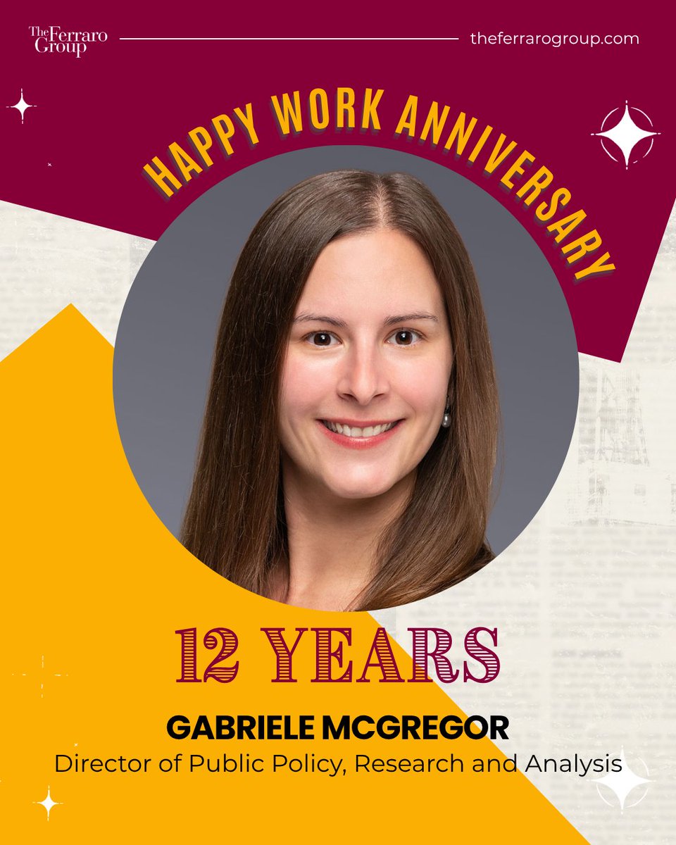 TheFerraroGroup's tweet image. Happy work anniversary to Gabriele, Hannah, and Jill. Thanks for being a part of the TFG crew and bring your expertise to every project.
