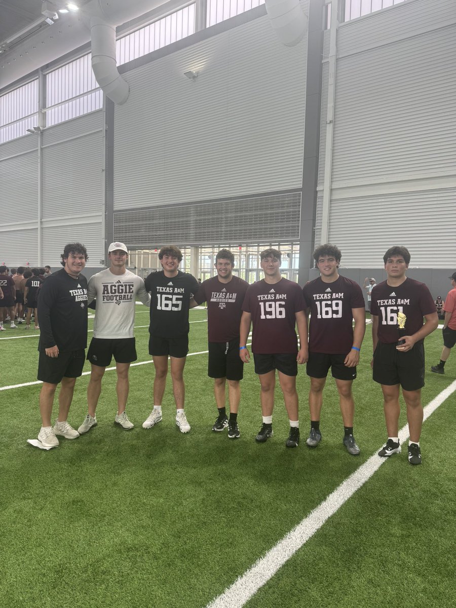 CharlieBarr43's tweet image. I HAD A GREAT CAMP AT @AggieFootball I CHARTED THE HIGHEST ON PUNT ACCURACY AND HAD A GREAT TIME TALKING TO THE COACHES @Coach_Dougherty @CoachKLars @Coach_SBMoore @CoachNickLaw @Coach_Hogs @CoachTBurns @NickGatto @chrisroberson44 @Bobby_Joe_14 @TheChrisRubio @CoachHaack09…