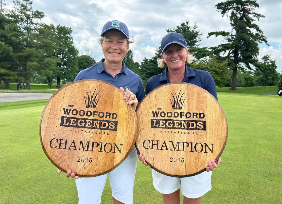 Congratulations to Catriona Matthew and Becky Morgan who teamed up to win the <a href="/lpgalegends/">Legends of the LPGA</a> Woodford Legends Invitational in Versailles, Kentucky for the second year in a row!

They finished on 26-under to win by two shots from Lisolette Neumann and Jane Geddes.

🙌🏼 <a href="/Beany25/">Catriona Matthew OBE</a>