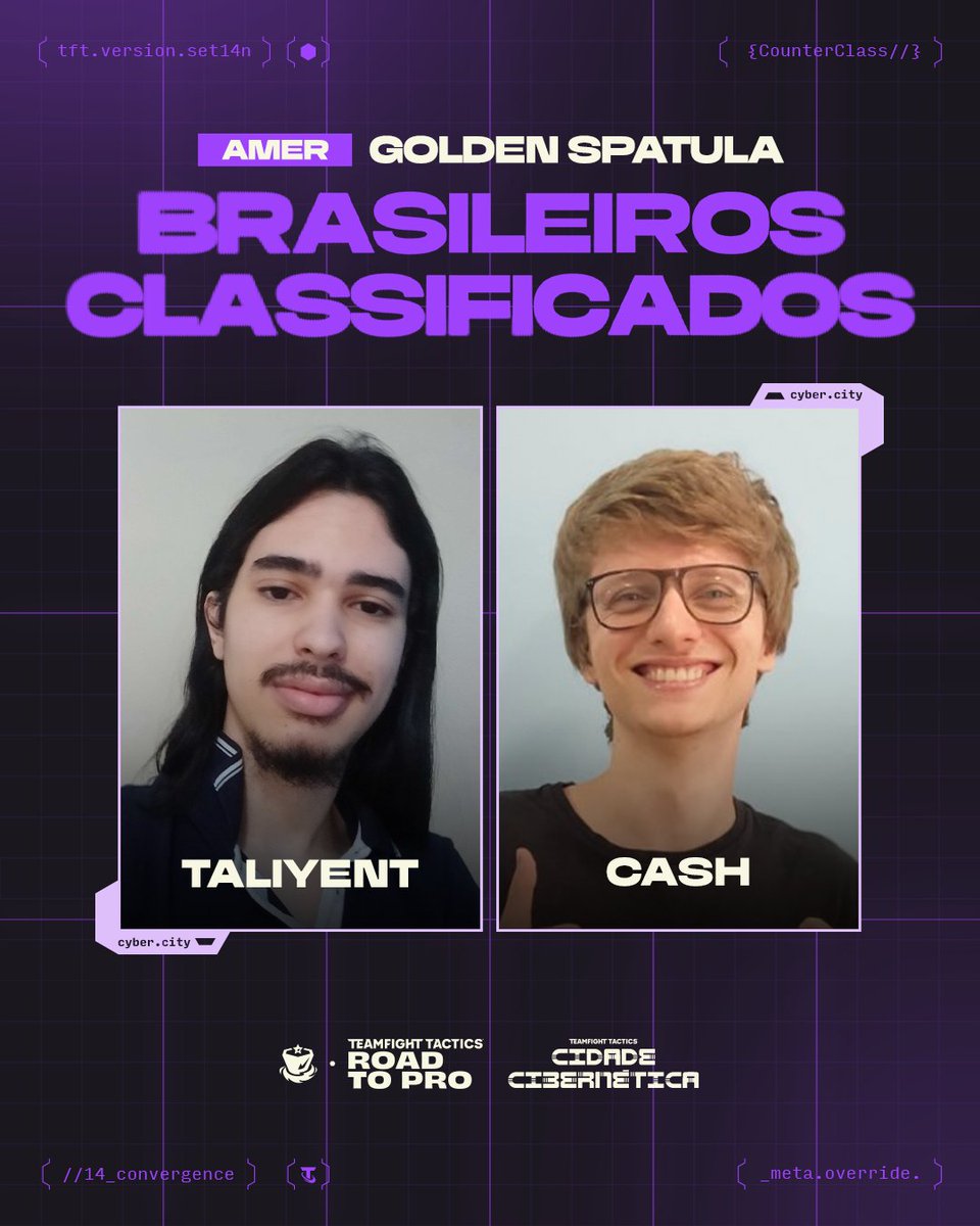 Rumo ao topo das Américas! 👑

<a href="/Taliyent/">taliyent</a> e <a href="/gregecash/">greg (cash)</a> garantiram suas vagas para o Golden Spatula das Américas pelos pontos de circuito do Road to Pro.

📊 Tabela completa: brtftesports.com/results/road-t…