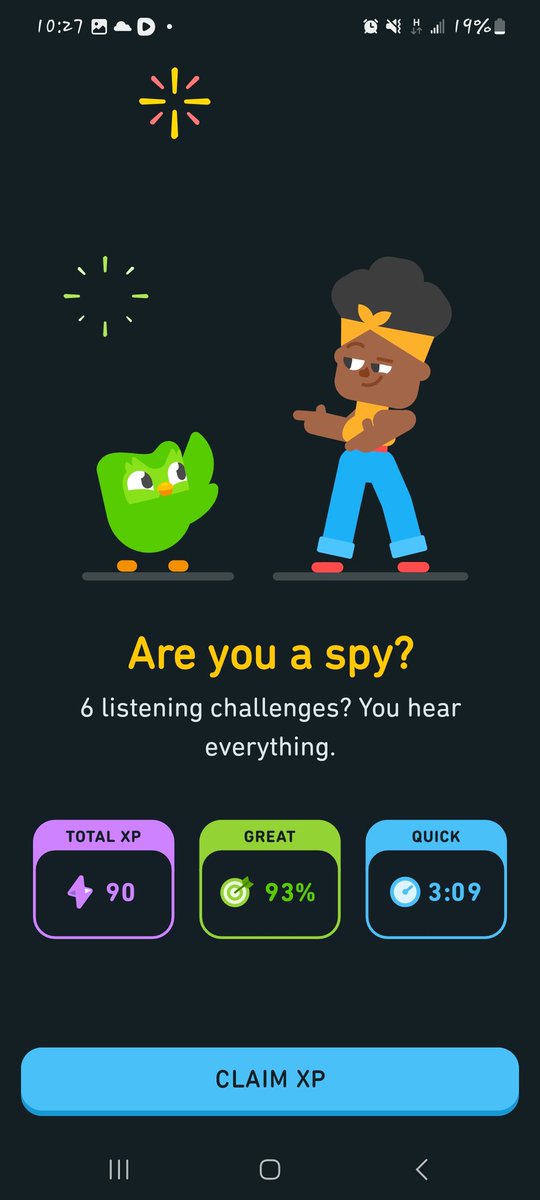 Abby_amg's tweet photo. Day 6 of learning Arabic on the @duolingo App
Today, I learned more new words
Today's lesson was deep as I was thrown words I didn't know at all
My Arabic flows better in writing ✍️ still.
So, keep coming along with me
#learningarabic https://t.co/AQ84BbH3k9