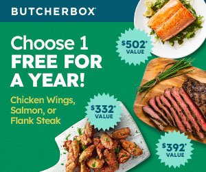 Grillax_com's tweet image. FREE MEAT FOR A YEAR!? Oh, yeah! Salmon? Wings? Flank Steak? Weekends are SET, y'all! butcherbox.pxf.io/c/2300771/3013… #butcherbox #butcher #proteins #letseat