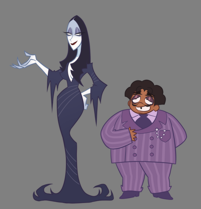 Morticia and Gomez
Still working on the rest of the family.....im tired....