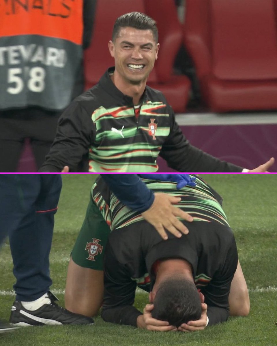 Cristiano Ronaldo was left in tears after Portugal won the UEFA Nations League 🥹