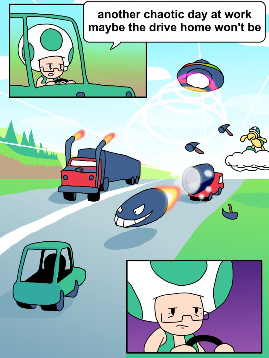 MojoboJomo's tweet photo. Mario Kart World is a chill game... for some people https://t.co/JE87J3zFIc