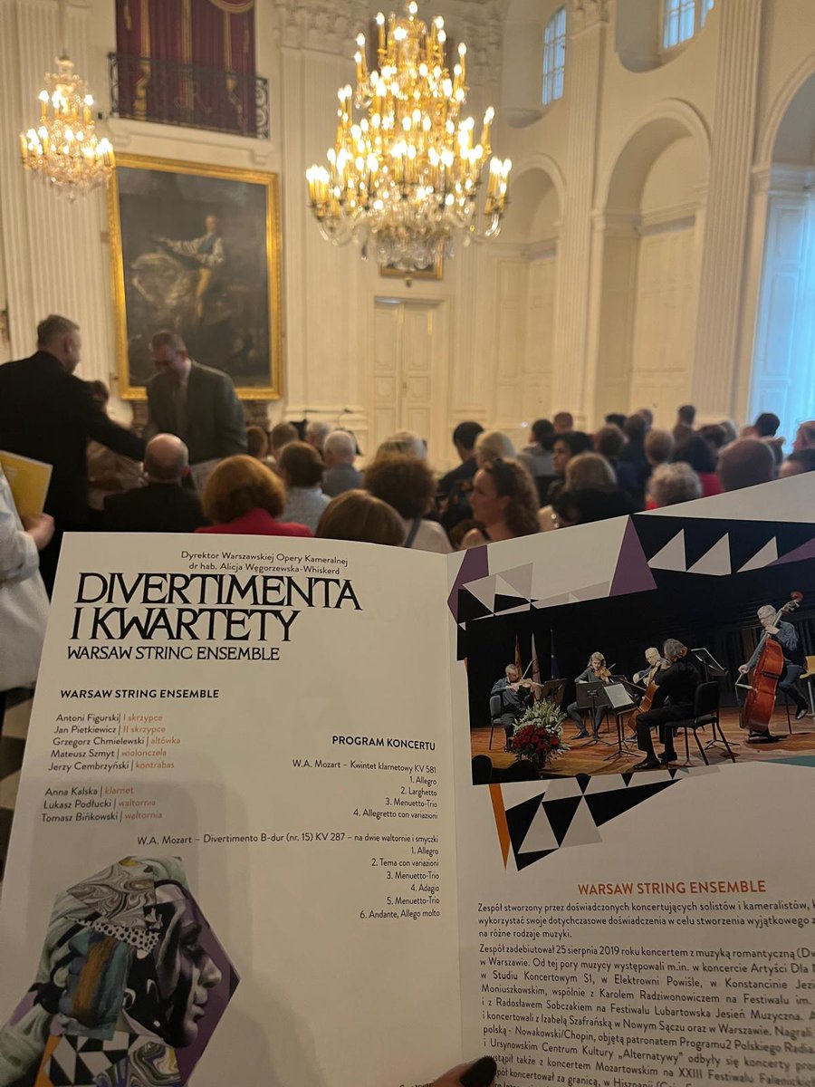 🎻 Sala Biała Pałacu w Wilanowie.
Zagraliśmy tam wczoraj koncert, który na długo zostanie w naszej pamięci.
Pełna sala. Cisza, skupienie. A potem – owacje na stojąco.
Muzyka spotkała się z historią. Dziękujemy, Wilanów.
#Wilanów #koncert #muzykanazywo #opera #muzykaklasyczna