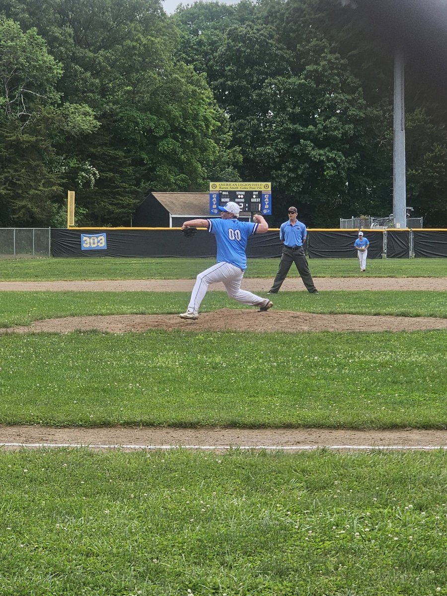 JacobyBrown00's tweet photo. Summer ball has begun.  4 innings of 1 hit ball. 5k's. 2 BB's. 1 run.  0 ER. Some sweet defense from my boys of summer. #uncommitted #ncaabaseball #baseball 2027 grad https://t.co/6GD4xSgV1S