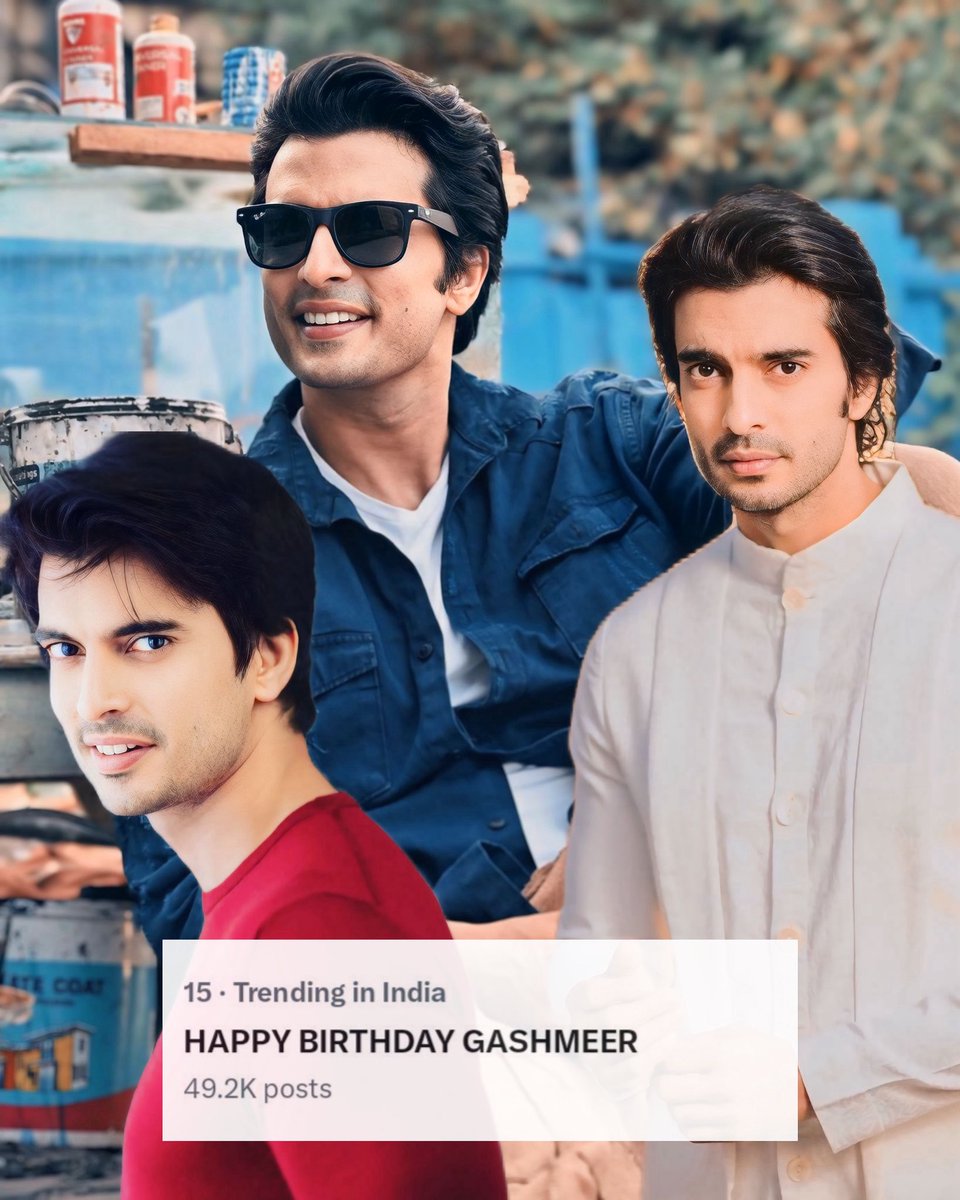𝓖𝓪𝓼𝓱𝓶𝓮𝓮𝓻_𝓟𝓪𝓻𝓪𝓭𝓲𝓼𝓮 (𝓕𝓪𝓷𝓟𝓪𝓰𝓮) (@gashmeerkifan) on Twitter photo Congratulations Gashmeerians for the successful birthday trend for our Gashu 🥳😃😍❤️
HAPPY BIRTHDAY GASHMEER
#GashmeerMahajani <a href="/Gashmeer/">Gashmeer Mahajani</a> Congratulations Gashmeerians for the successful birthday trend for our Gashu 🥳😃😍❤️
HAPPY BIRTHDAY GASHMEER
#GashmeerMahajani <a href="/Gashmeer/">Gashmeer Mahajani</a>