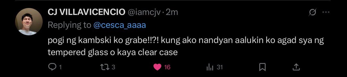 my fav notification of the day <a href="/iamcjv/">CJ VILLAVICENCIO</a>💞
