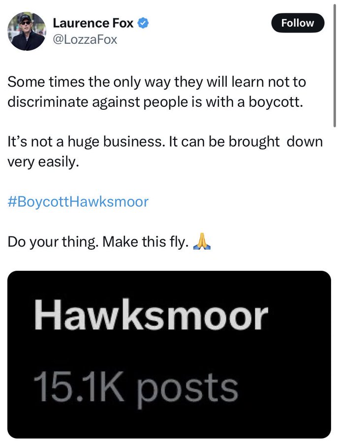 I'm sure this will have the opposite effect and promote Hawksmoor, you won't bump into trash like this there.

Which is nice.