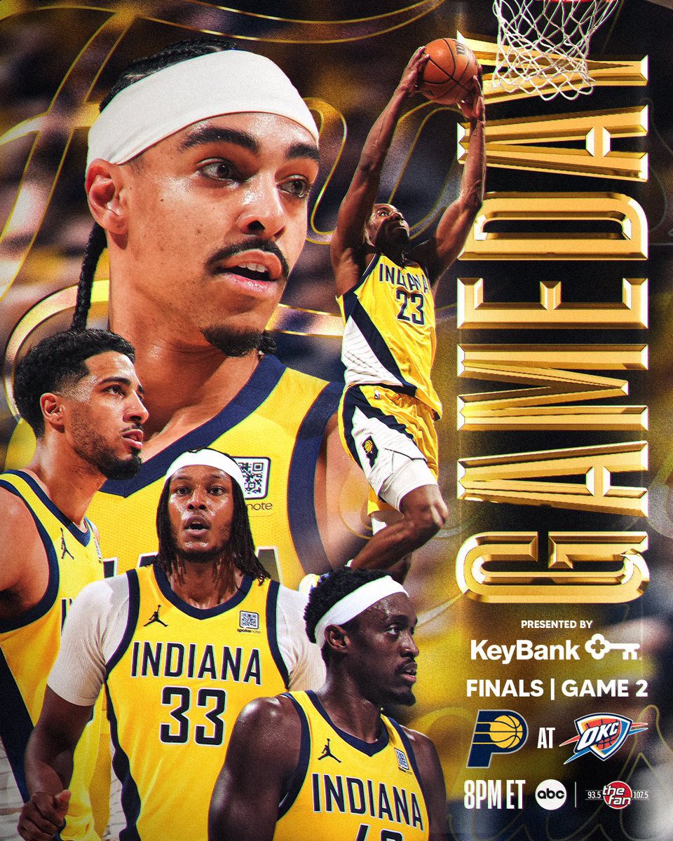 ChathamButler's tweet image. Your #IndianaPacers tip off at 8pm tonight in Game 2 of the #NBAFinals! Get here early to get a seat!