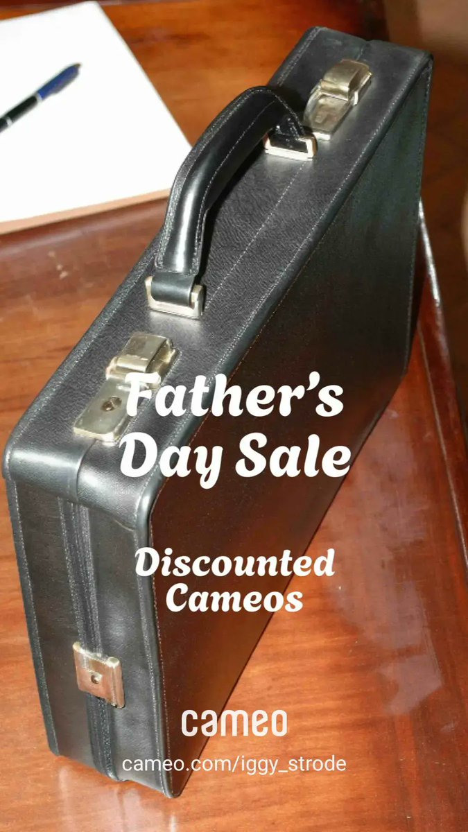 Still time. What better way to say happy father's day than getting a cameo from yours truly. Well, probably 100 better ways. But if those don't work out, im here.