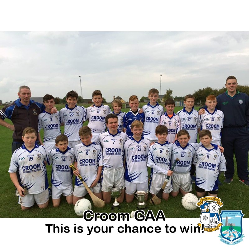 Play Online: lottoraiser.ie/Croom/
Monday, 9th June the Jackpot will be: € 18,600