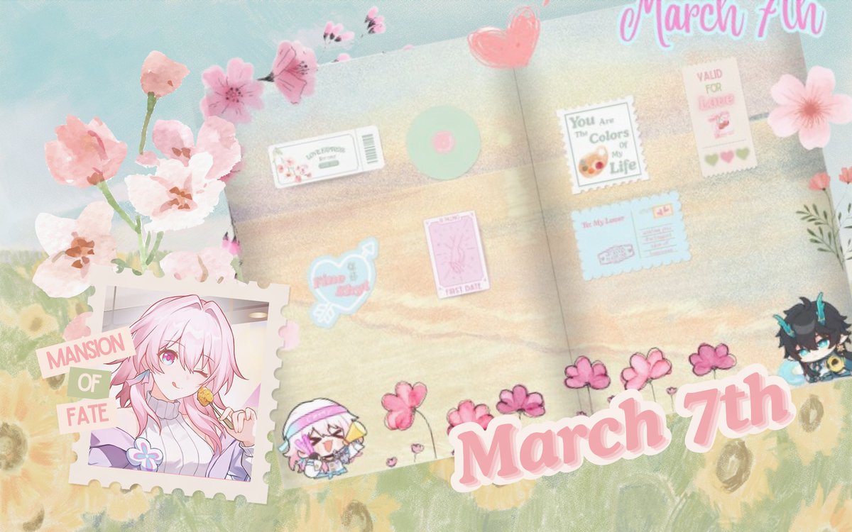 MarchBao's tweet photo. After spending time with my fated one in the Mansion, it’s time to say goodbye. Fate gave us something rare, and now I, March 7th walk away from the Mansion Of Fate with no regrets, carrying the bond we forged and love we shared. https://t.co/jqPrOldxr6