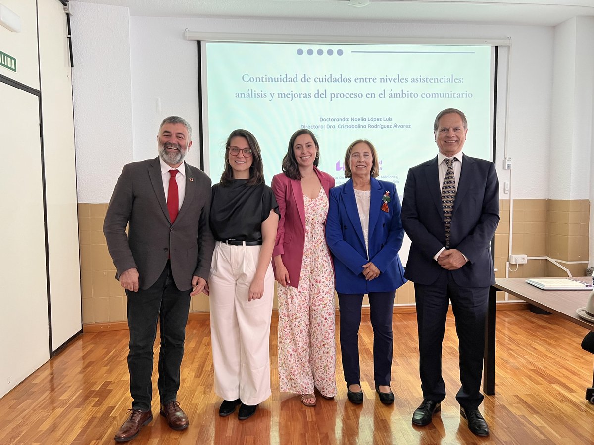 Defendida la tesis nº 100 del Programa de Doctorado en Ciencias Médicas y Farmacéuticas, Desarrollo y Calidad de Vida. La enfermera Dª Noelia López Luis aborda el tema "Continuidad de cuidados entre niveles asistenciales: Análisis y mejora del proceso en el ámbito comunitario".