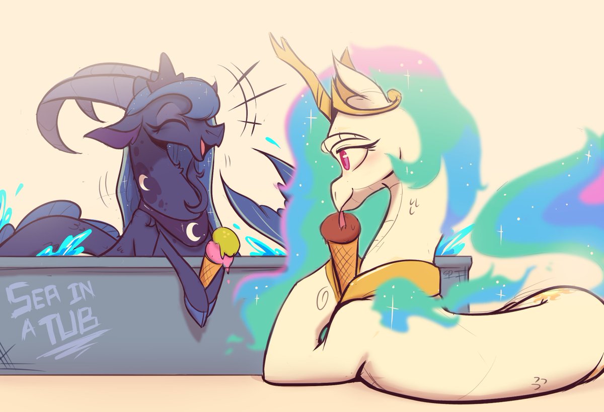 NATG Day 8 - Draw a pony as another species
And a capricorn and a longma, they become!

#mlp #themsfightinherds