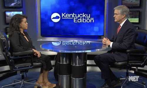KET Public Affairs (@pubaffairsket) on Twitter photo From Kentucky Edition, <a href="/ReneeKET/">Renee Shaw</a> talks with <a href="/bobbabbage/">Bob Babbage</a> about Sen. Robin Webb's party switch, Sen. David Yates' new campaign, and the 'Bluegrass Resistance' to President Trump's policies. ow.ly/8JY550W5Rav From Kentucky Edition, <a href="/ReneeKET/">Renee Shaw</a> talks with <a href="/bobbabbage/">Bob Babbage</a> about Sen. Robin Webb's party switch, Sen. David Yates' new campaign, and the 'Bluegrass Resistance' to President Trump's policies. ow.ly/8JY550W5Rav