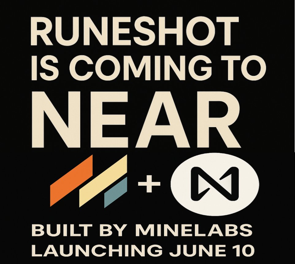 ๐ตโ๐บโ๐ทโ๐ชโ (@vickkypure) on Twitter photo Runeshot is coming to NEAR and itโs kind of a big deal.
Built by <a href="/minelabs_/">RuneMine | Mine Labs</a>, it brings Bitcoin DeFi to life, track your $BTC across chains, gasless trading, and anyone can launch Bitcoin-native tokens (Runes).
The cool part? Itโs launching on <a href="/NEARProtocol/">NEAR Protocol</a> with fast finality, Runeshot is coming to NEAR and itโs kind of a big deal.
Built by <a href="/minelabs_/">RuneMine | Mine Labs</a>, it brings Bitcoin DeFi to life, track your $BTC across chains, gasless trading, and anyone can launch Bitcoin-native tokens (Runes).
The cool part? Itโs launching on <a href="/NEARProtocol/">NEAR Protocol</a> with fast finality,
