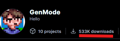 DatapackGen's tweet image. I have reached over 500k downloads on @modrinth
