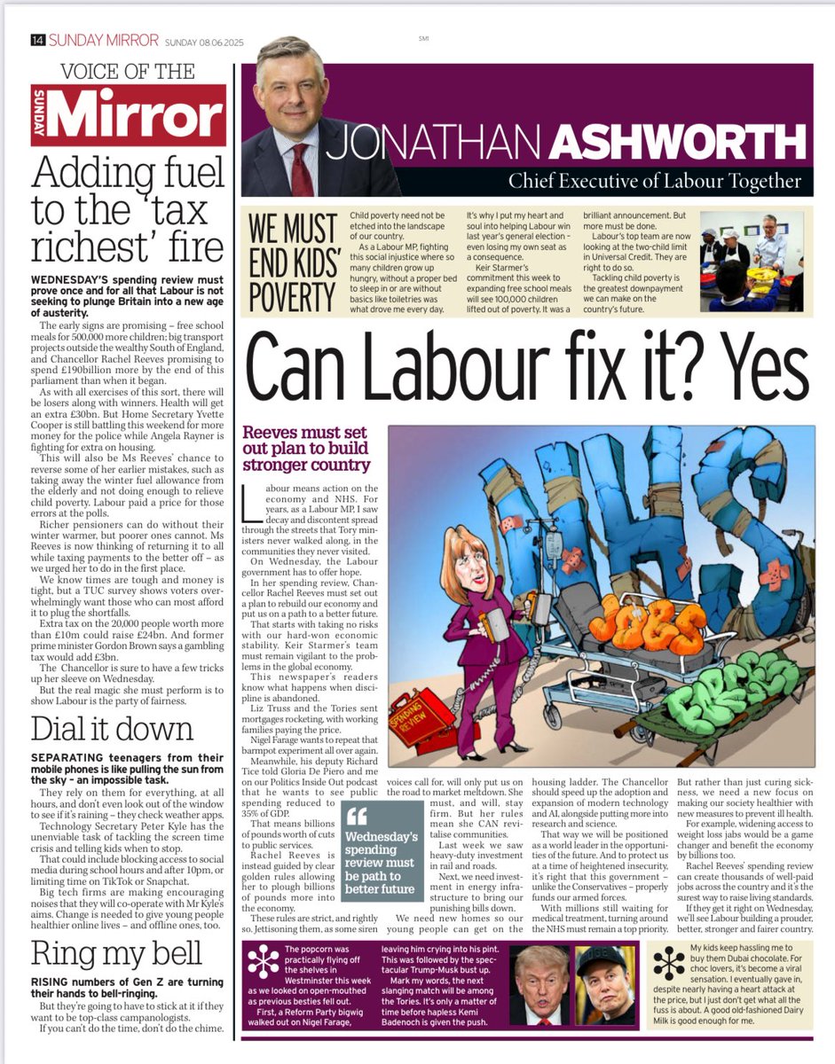 Jonathan Ashworth (@jonashworth) on Twitter photo My latest for <a href="/DailyMirror/">The Mirror</a>:
🏗️We need heavy duty investment in infrastructure, transport and housing to get our economy moving.
👶 Tackling child poverty as a Labour priority.
🧪 Becoming a world leader in science, tech and AI.
🍫 And my take on the ‘Dubai chocolate’ craze. My latest for <a href="/DailyMirror/">The Mirror</a>:
🏗️We need heavy duty investment in infrastructure, transport and housing to get our economy moving.
👶 Tackling child poverty as a Labour priority.
🧪 Becoming a world leader in science, tech and AI.
🍫 And my take on the ‘Dubai chocolate’ craze.