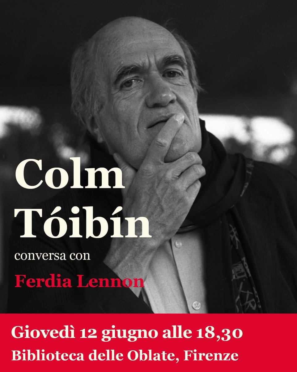 Premio Gregor von Rezzori - Città di Firenze (@premiorezzori) on Twitter photo 𝐆𝐈𝐎𝐕𝐄𝐃Ì 12 𝐆𝐈𝐔𝐆𝐍𝐎
ore 18:30
Altana Marielle Franco - Biblioteca delle Oblate
Conversazione di #𝐂𝐨𝐥𝐦𝐓𝐨́𝐢𝐛𝐢́𝐧 con #𝐅𝐞𝐫𝐝𝐢𝐚𝐋𝐞𝐧𝐧𝐨𝐧 , finalista con "Eroi senza gloria" (traduzione di Valentina Daniele, <a href="/nneditore/">NN Editore</a>) eventbrite.it/e/i-finalisti-… 𝐆𝐈𝐎𝐕𝐄𝐃Ì 12 𝐆𝐈𝐔𝐆𝐍𝐎
ore 18:30
Altana Marielle Franco - Biblioteca delle Oblate
Conversazione di #𝐂𝐨𝐥𝐦𝐓𝐨́𝐢𝐛𝐢́𝐧 con #𝐅𝐞𝐫𝐝𝐢𝐚𝐋𝐞𝐧𝐧𝐨𝐧 , finalista con "Eroi senza gloria" (traduzione di Valentina Daniele, <a href="/nneditore/">NN Editore</a>) eventbrite.it/e/i-finalisti-…