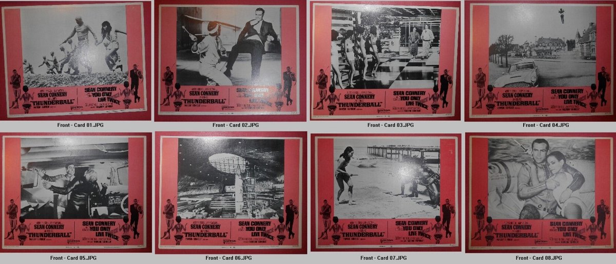 - Lobby Cards - Thunderball &amp; You Only Live Twice Double Feature Set  ebay.com/itm/2672729136…  #ad