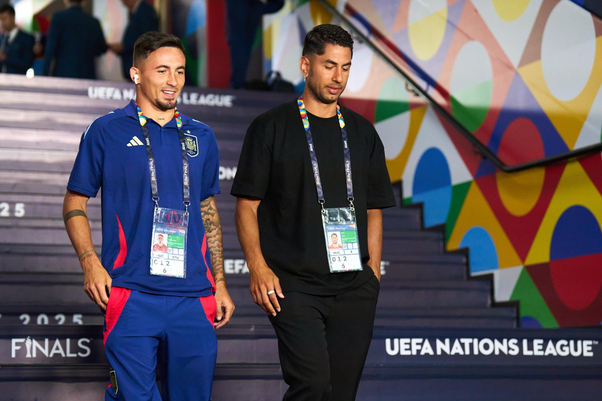 🏟️ Ya estamos en el Munich Football Arena.

#VamosEspaña | #NationsLeague